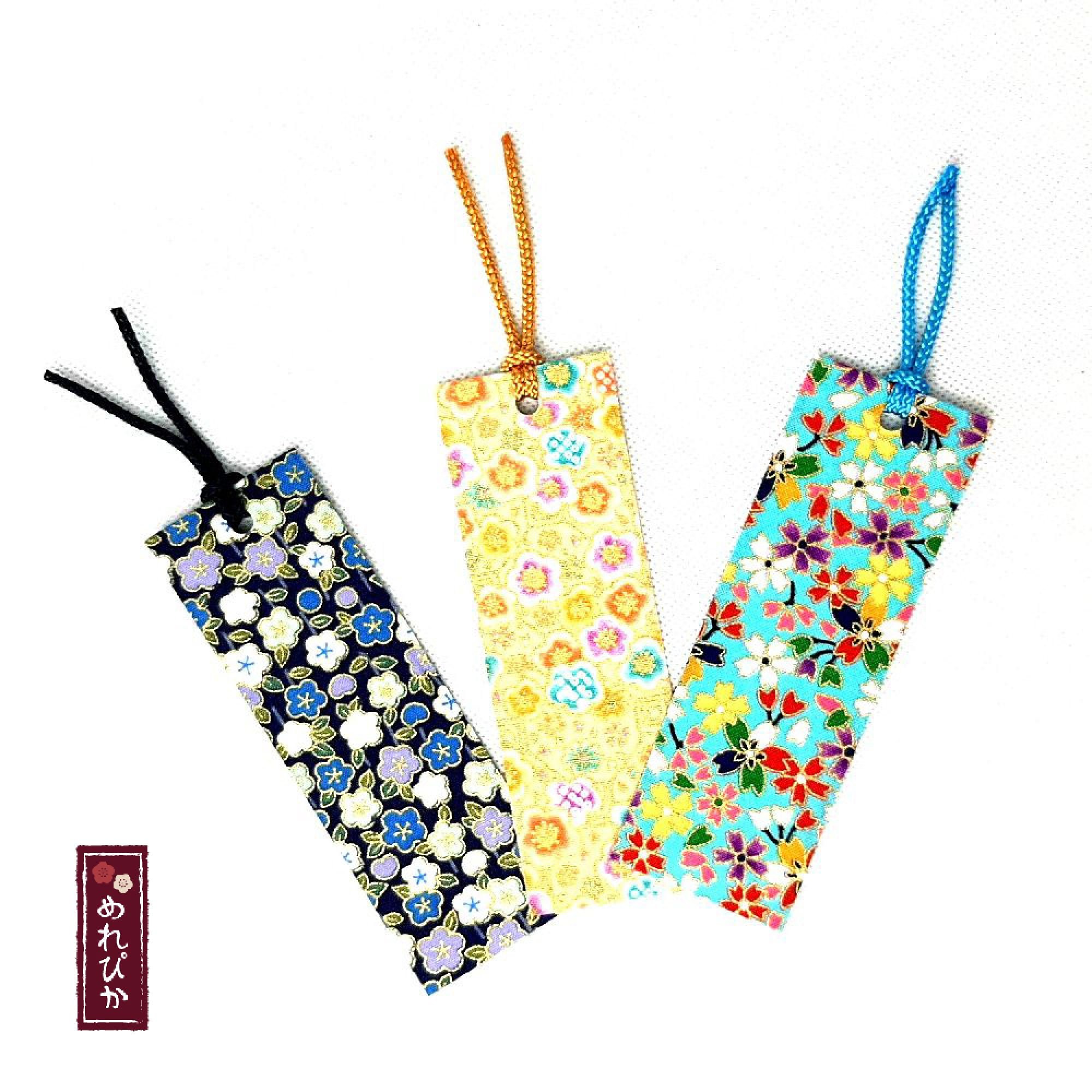 Set of 3 PCS Fabric Bookmarks Japanese Traditional Pattern Etsy