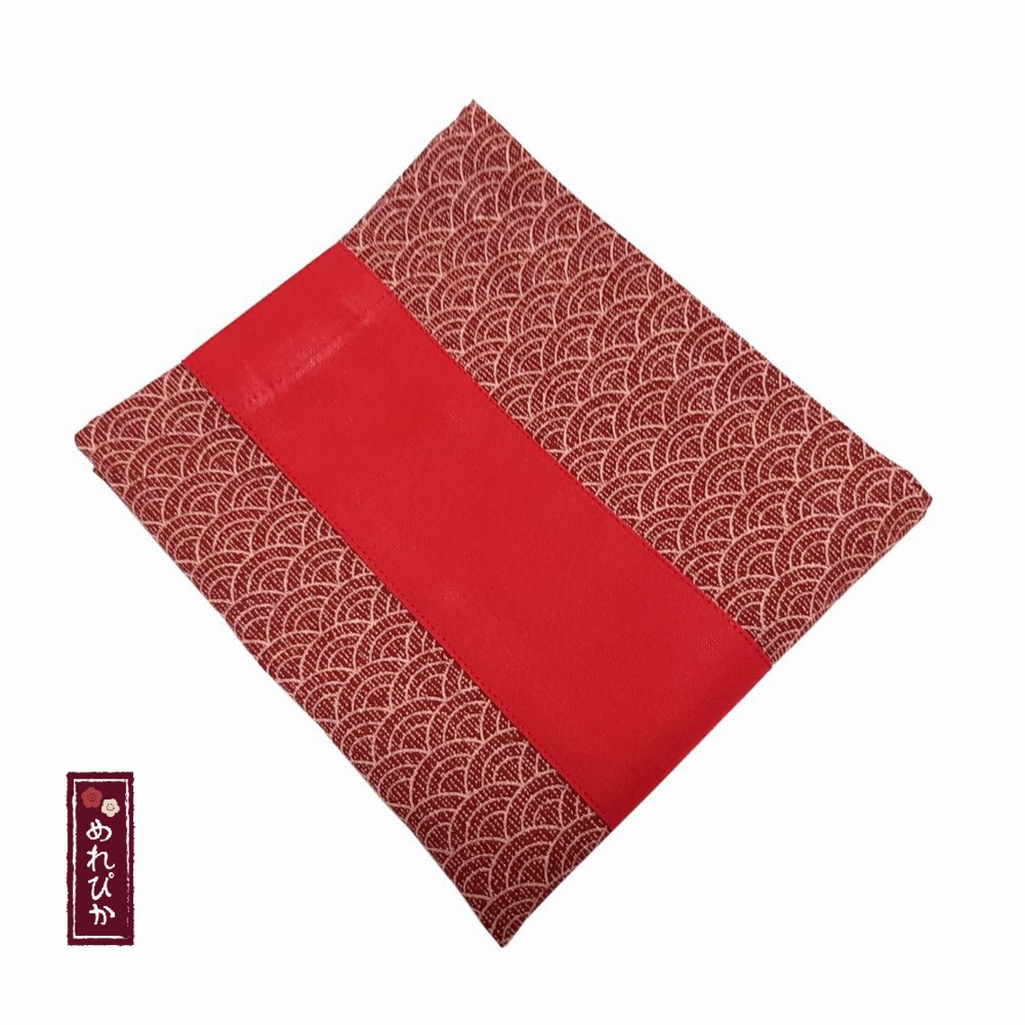 Table Mat Japanese Traditional style Red Simple No lining Etsy