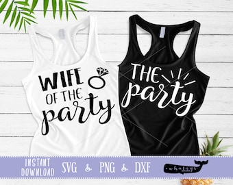 Vrouw van de Partij SVG, De Partij DXF, Bachelorette PNG, Party Vector Art, Bruid Cut File, Bruiloft Clip Art