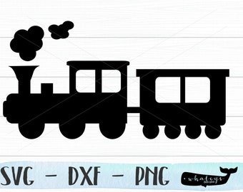 Trem SVG, Choo Choo DXF, Ferrovia PNG, Design infantil, Decoração de vinil para quarto de criança, Arte vetorial de viagem, Clip Art de aventura, Arquivo de corte ao redor do mundo
