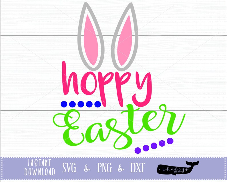 Download Hoppy Easter SVG Bunny DXF Printable PNG Spring Cut File ...