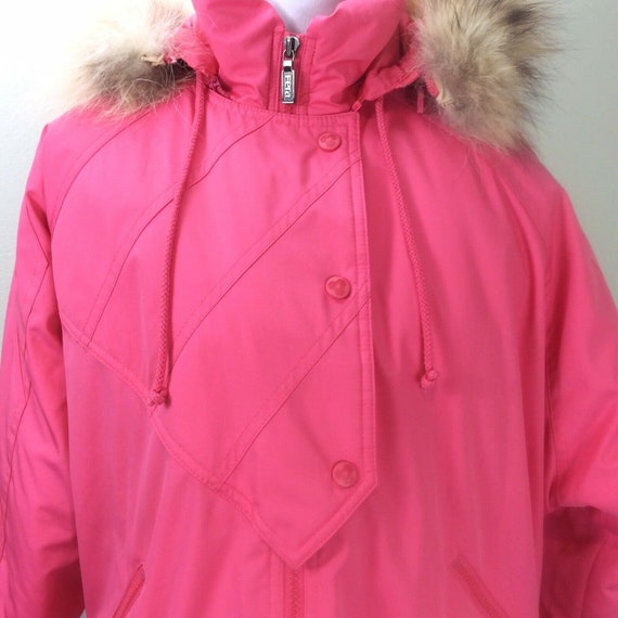 Vintage FERA Skiwear Jacket Womans 12 Pink Snow S… - image 2