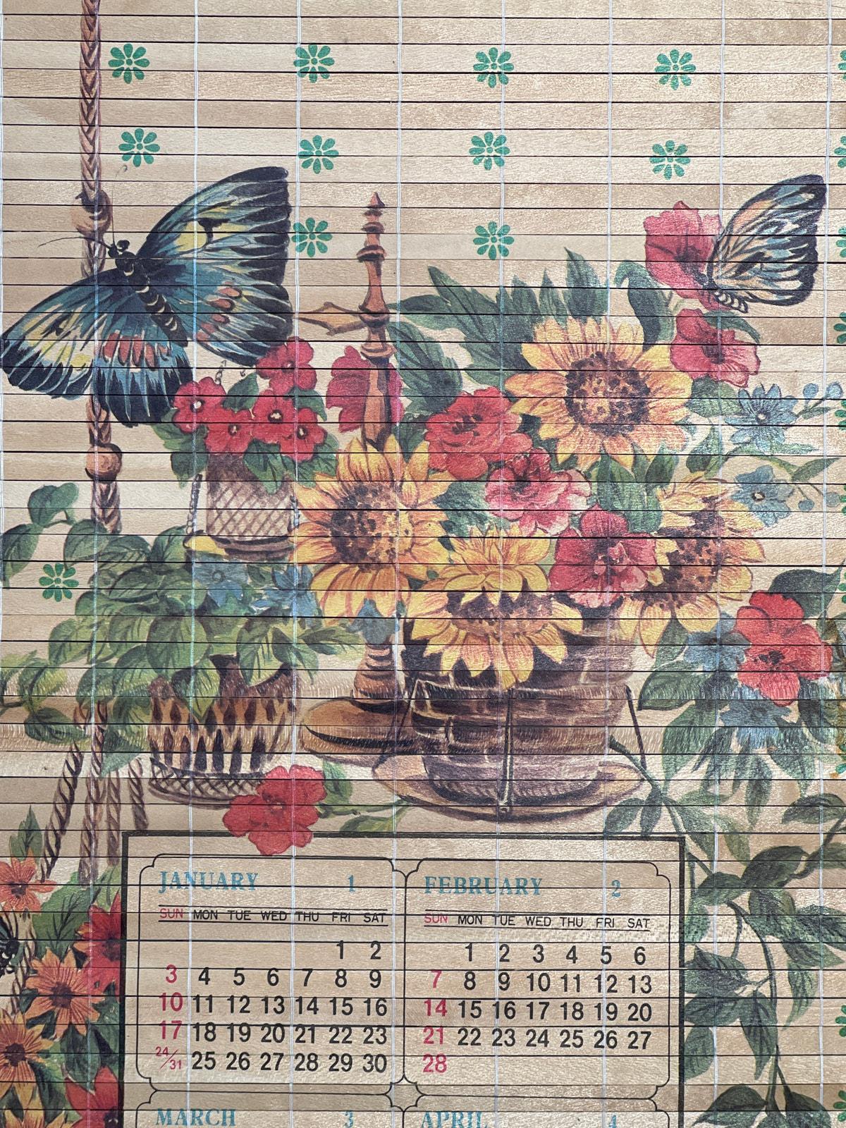 Bamboo calendar - Etsy.de