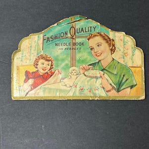 Vintage Nadelbuch Fashion Qualität Nadelkarte Nähkorb