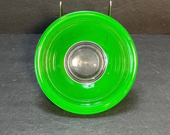 Pyrex Green Glass Mixing Bowl #322 Clear Bottom 1 Liter