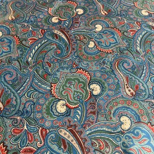 P Kaufmann Decorator Fabric Cotton Upholstery Roses Flourishes Chintz Vtg 90s image 6