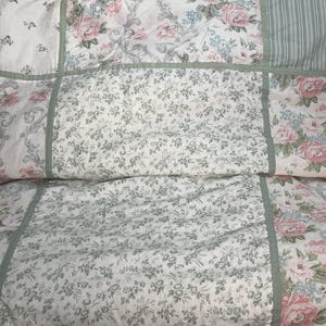Laura Ashley Harper Full Comforter Set 4 Pc Pillow Shams Dust Ruffle Floral