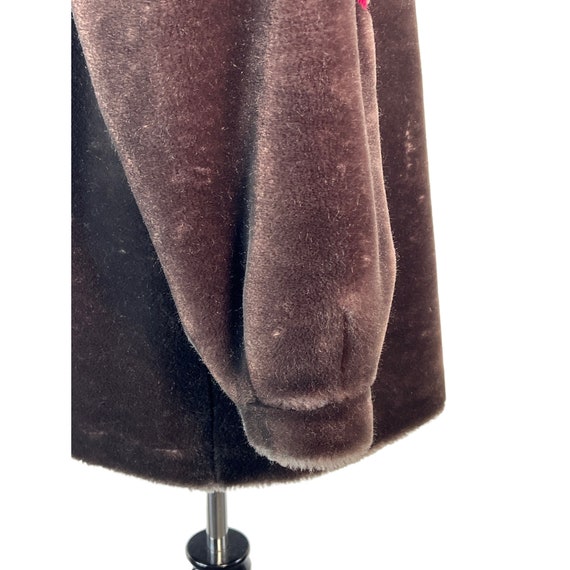 Sasson Faux Fur Jacket Womens Medium Brown Lined … - image 7