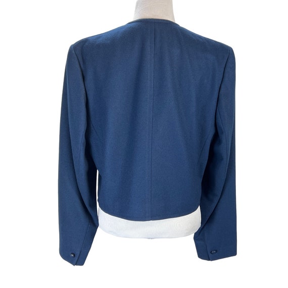 Pendleton Jacket Womens 14 Blue Wool Short Collar… - image 3