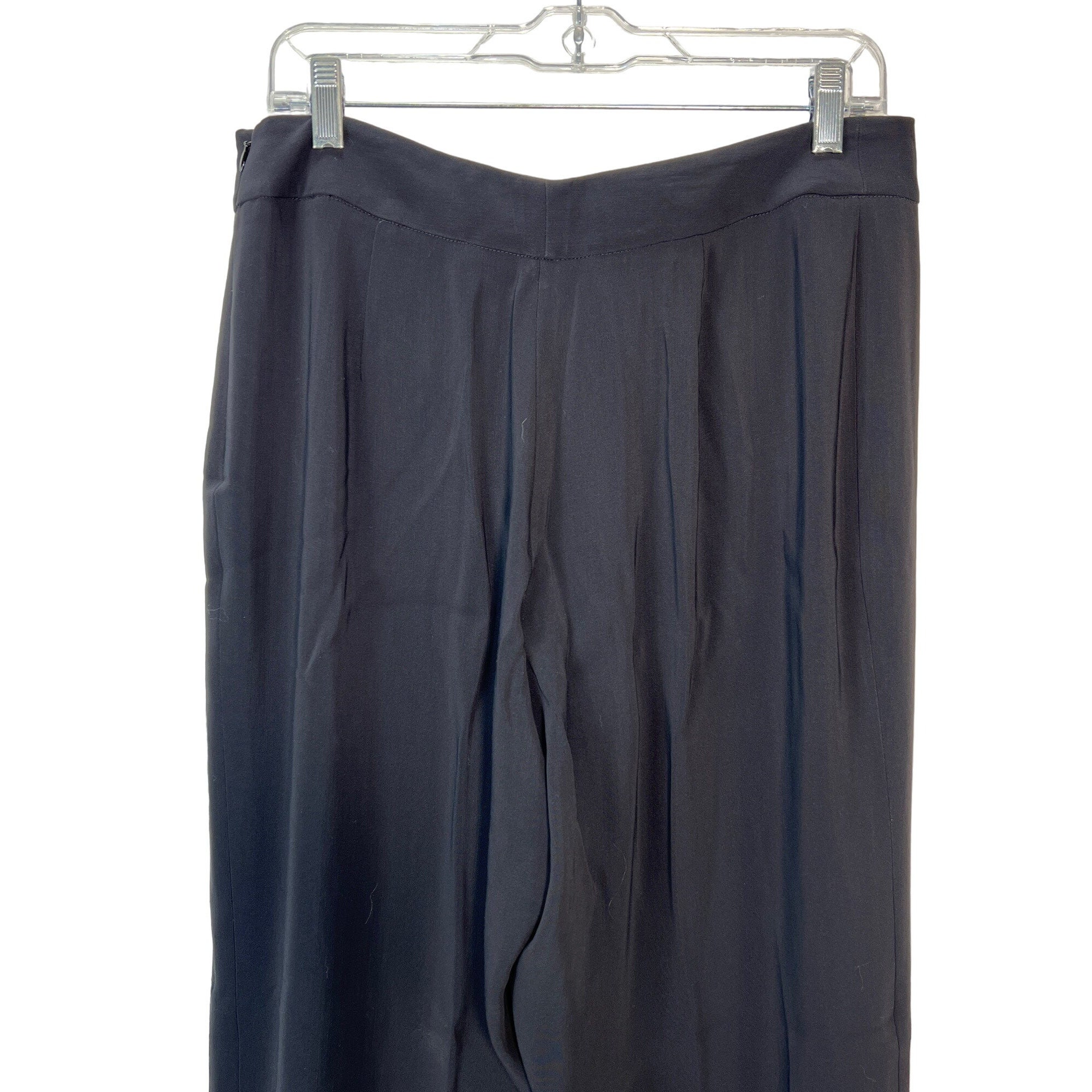 Giorgio Armani Pants Womens US 14 Borgo 21 Black Wool Silk Giorgio Armani Pants Womens US 14 Borgo 21 Black Wool Silk