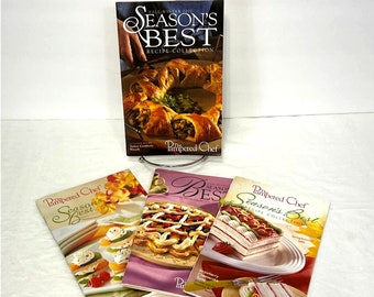 The Pampered Chef Recipe Booklets Set 4 Seasons Best 2000-2003 Cookbooks Lot