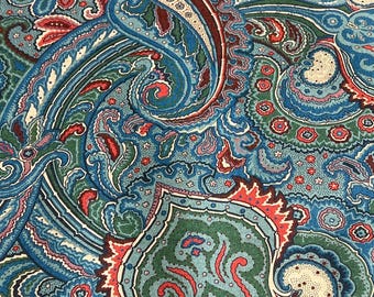 Tela decorativa P Kaufmann de algodón para tapicería, rosas, flores, chintz, vintage, años 90
