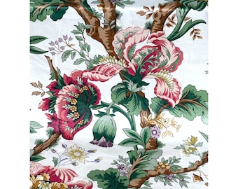 Vintage Jonelle Fabric Floral Chapelle Pattern Chintz England 80s By the Yard