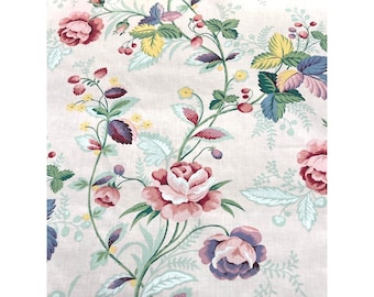 Jay Yang Fabric Prelude Floral Pink Soft Romantic Vintage Cottage Home Decor