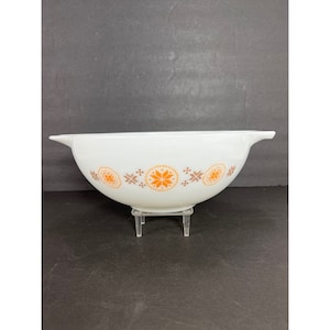 Pyrex Town & Country Mixing Bowl Cinderella #444 4 Quart Large Vintage 60s