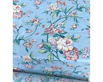 Vtg Waverly Canton Floral Fabric Points East Collection Home Decor By The Yard
