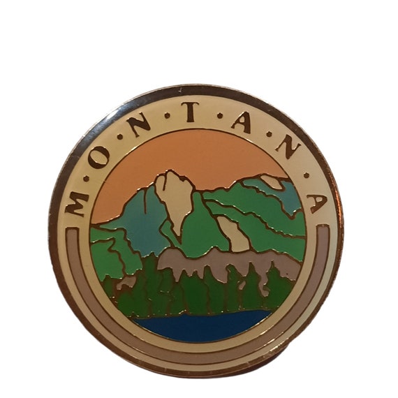 The Treasure State Vintage Souvenir Travel Patch by National Sportswear /& Emblem Montana