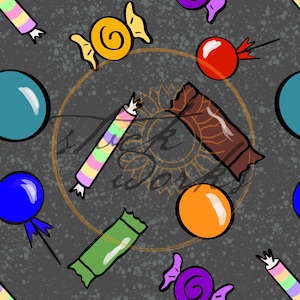 Halloween Candy Seamless File - Seamless Pattern
