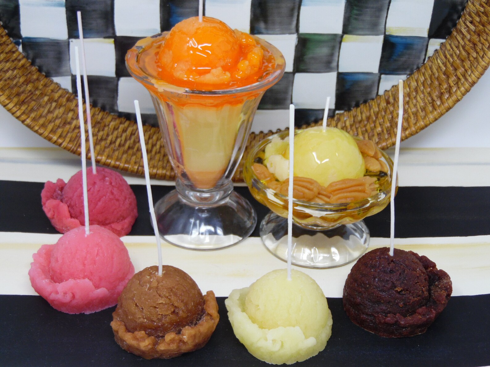 Wax ice cream scoops for candle making tart warmers set of 4 Etsy