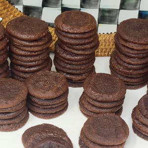 Chocolate cookie embeds fake food 1 pound display prop candle making