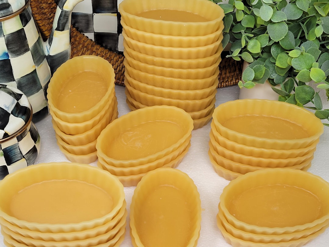 Pie Crust Wax Embeds Oval Shell for Candle Making Fake Food Bakery - Etsy