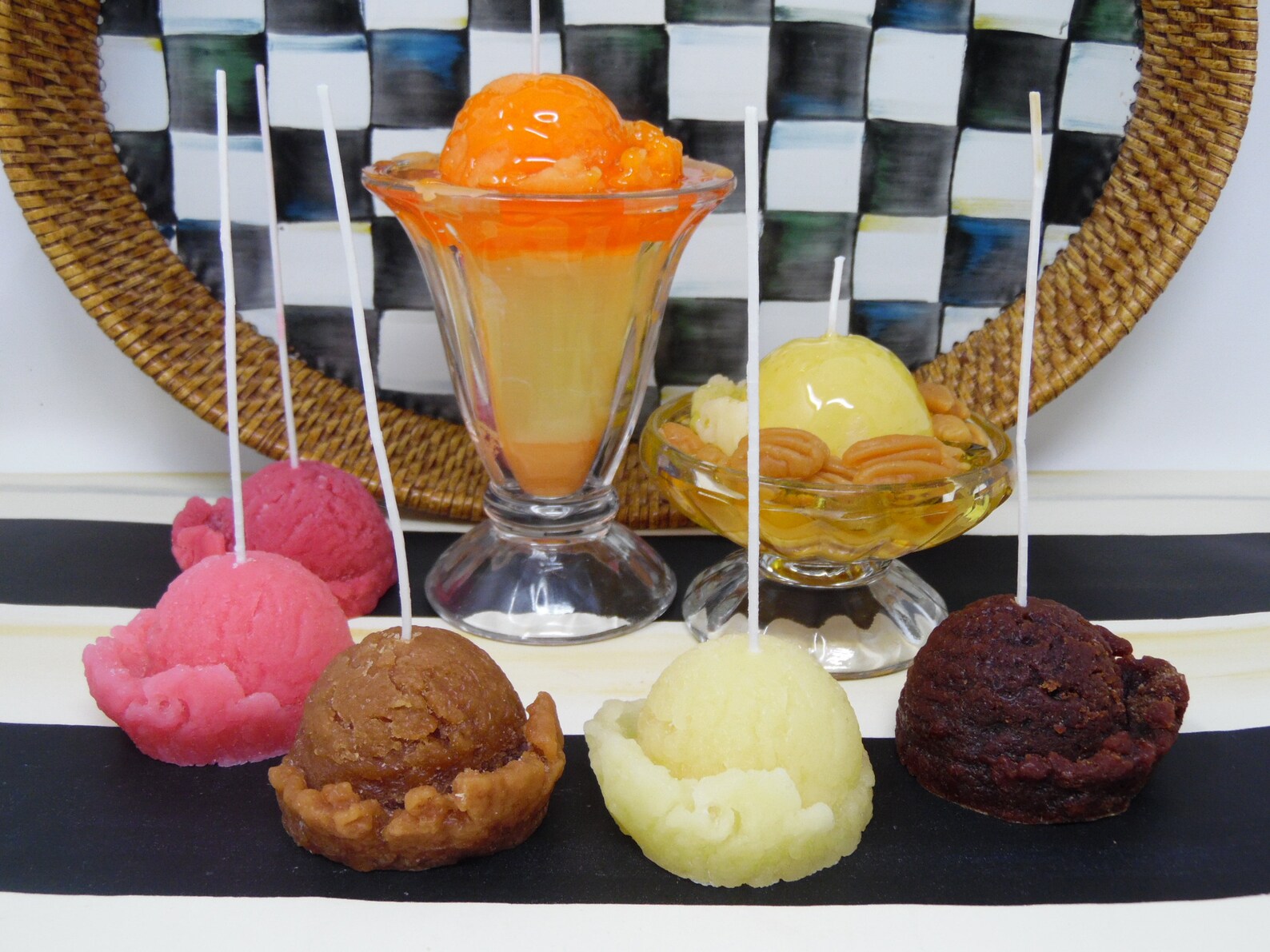 Wax ice cream scoops for candle making tart warmers set of 4 Etsy