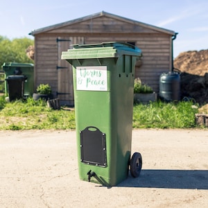 Konvertierte Wheelie Bin Wurmfarm