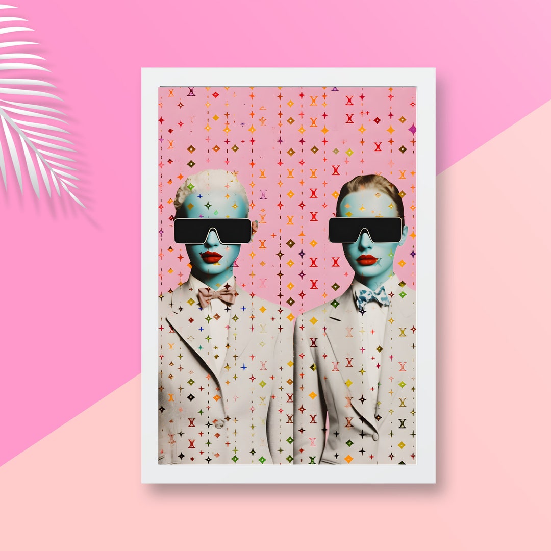 Luxury Brand Wall Art Fashion Wall Decor Vintage Digital Etsy