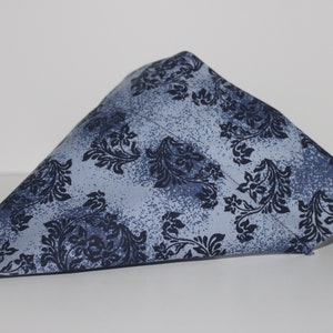 Dog Bandana / Mozzota Blue / Slip Collar or Adjustable Bandana w/Safety Breakaway Buckle