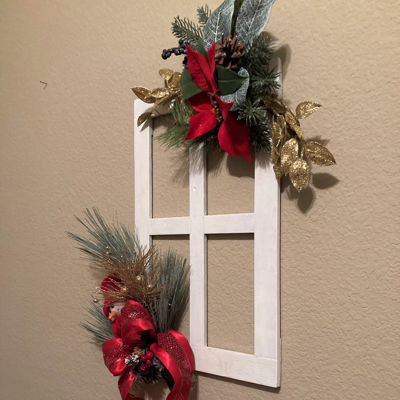 Christmas Window Frame Christmas Window Snowman Christmas | Etsy