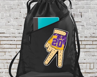 Baseball Back Pack, Personalized Number Backpack, Baseball Player Bag, Custom Ice Cream Drip Gloves, Baseball Travel Bag, Ice Cream Drip Bag
