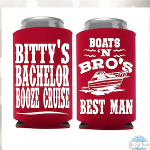 Booze Cruise Bachelor Party Can Cooler Unique Bachelor Party Favor Bachelor Party Gift Bachelor Party Can Cooler Best Man Can Cooler