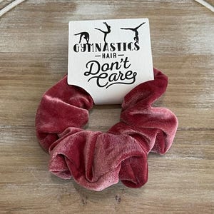 Verjaardag gunstlabel gymnastiek, houder afdrukbare scrunchie, gymnastiekhaar maakt niet uit, kaarten voor DIY-haarstrik, printables gymnastiekfeest