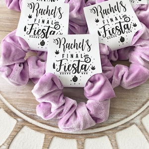 Final Fiesta Scrunchies Fiesta Bachelorette Party Favors Fiesta Favor Bachelorette Scrunchie Fiesta Mexico Bachelorette Nacho Average Bride