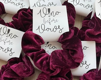 Vino Before Vows Velvet Scrunchie-favoriter: Vinmössa