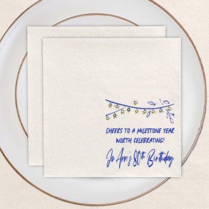 Serviettes photo personnalisées | de table à cocktail imprimées en couleur | Serviettes de mariage | Serviettes logo pour événements d'entreprise | Serviettes de fête