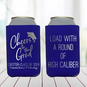 Cheers to the Grad, Graduation Can Cooler, Graduate Gift, Graduation Gift, Graduation Favor, Graduation Party, Custom Grad party, 2025 Can
