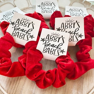 Beach Babes Favors Beach Bachelorette Favors Scrunchie Favors Beach Bachelorette Party Hair Tie Favors Beach Hair Scrunchies