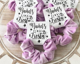 Final Fiesta Scrunchie Favors, Bachelorette Party Favors, Fiesta Bridal Shower Favor, Last Fiesta Hair Tie, Fiesta Bachelorette Gifts