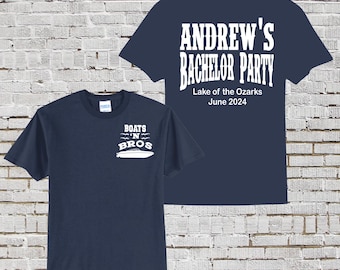 Boats And Bros Cruıse T-Shirt, Funny Captain Shirt, Funny Lake Shirt, Boat Captain Gift, Captain Shirt, Custom Vacation Shirt