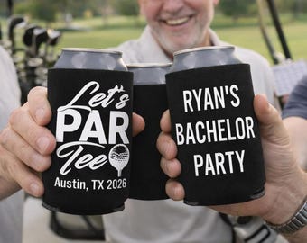 Let’s Par Tee Bachelor Party Koozies | Golf Bachelor Party Favors