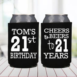 21st Birthday Can Coolies 21st Party Favors Legal AF Birthday Party Favor Bachelorette Party Favors Cheers and Beers to 21 Years 21 Birthday