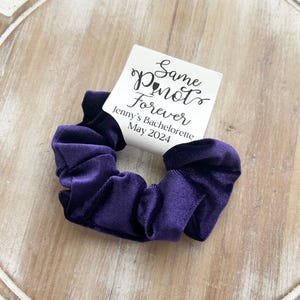 Same Pinot Forever Velvet Scrunchie: Bachelorette Party Favor image 6