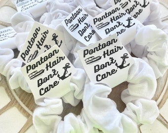 Velvet Scrunchies: Pontoon Hair Don't Care, Bachelorette Party Favors