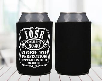 Refrigeratore per lattine di whisky personalizzato: bomboniera per addio al celibato per il 30° compleanno