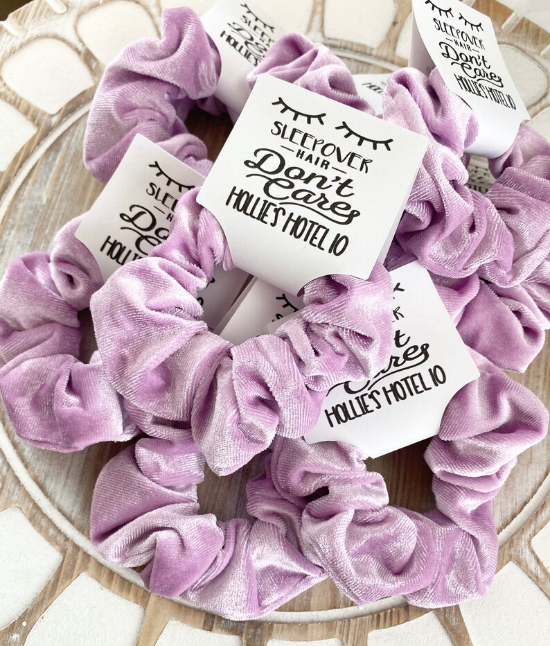 Slumber Party Favor Sleepover Party Favors for Girls Scrunchie Etsy