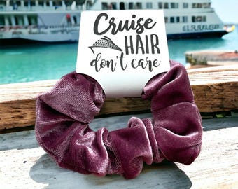 Hair Scrunchie Cruise Gifts, Nautical Party Favors, Girls Cruise Favors, Group Cruise Gift, Personalized Bachelorette Cruise Favor