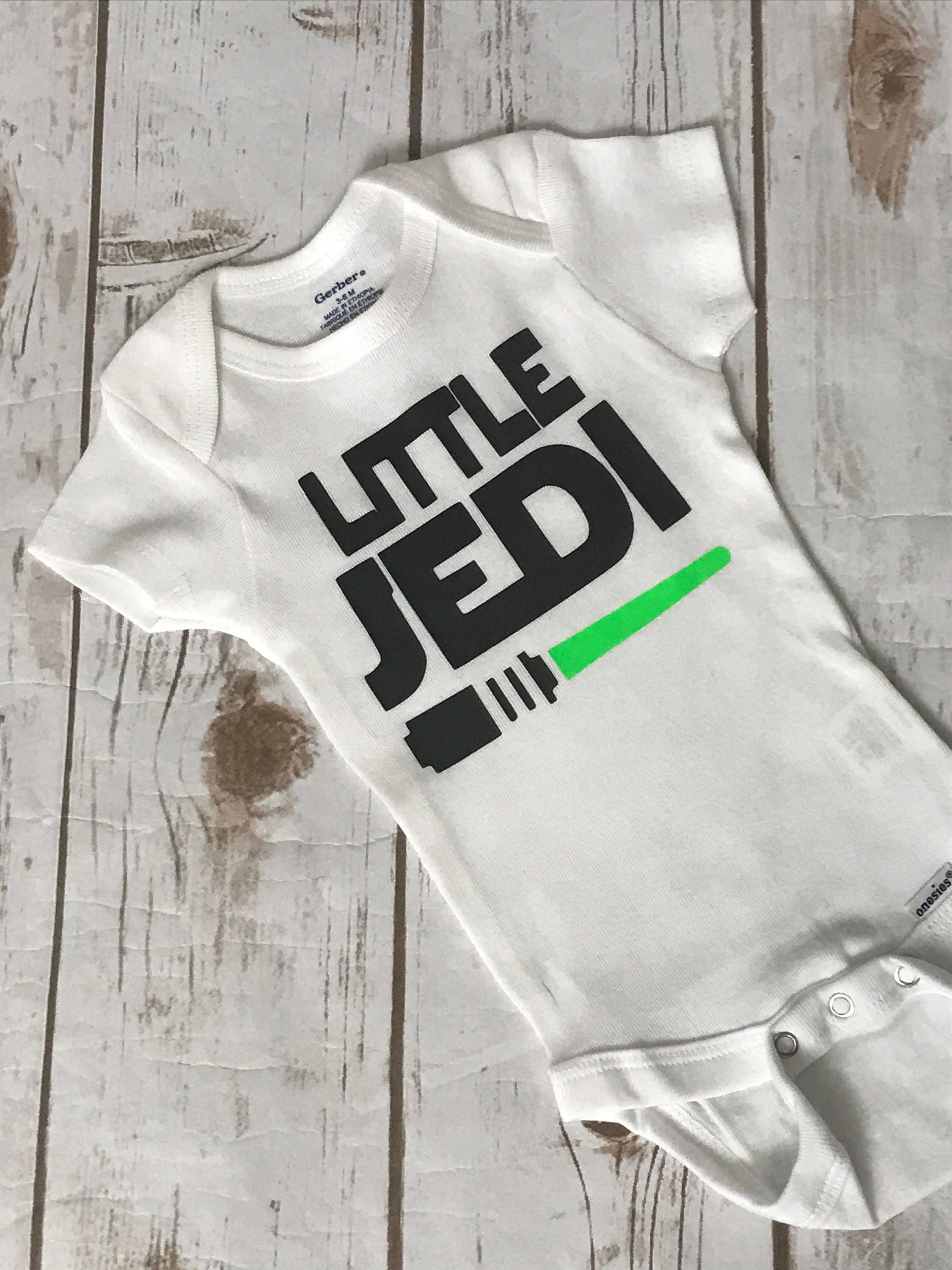 Little Jedi Shirt Daddy's Little Jedi Onesie Bodysuit Baby Etsy