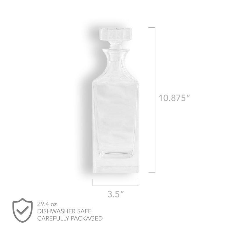 Tequila Decanter & Glasses Set Engraved Barware Cocktail Etsy