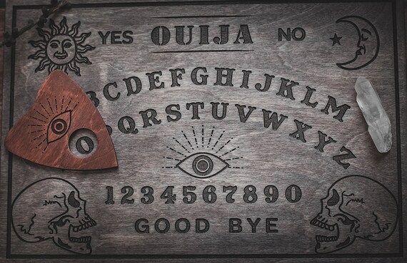 Ouija Board Spirit Game Talking Board Wooden Ouija Occult Etsy